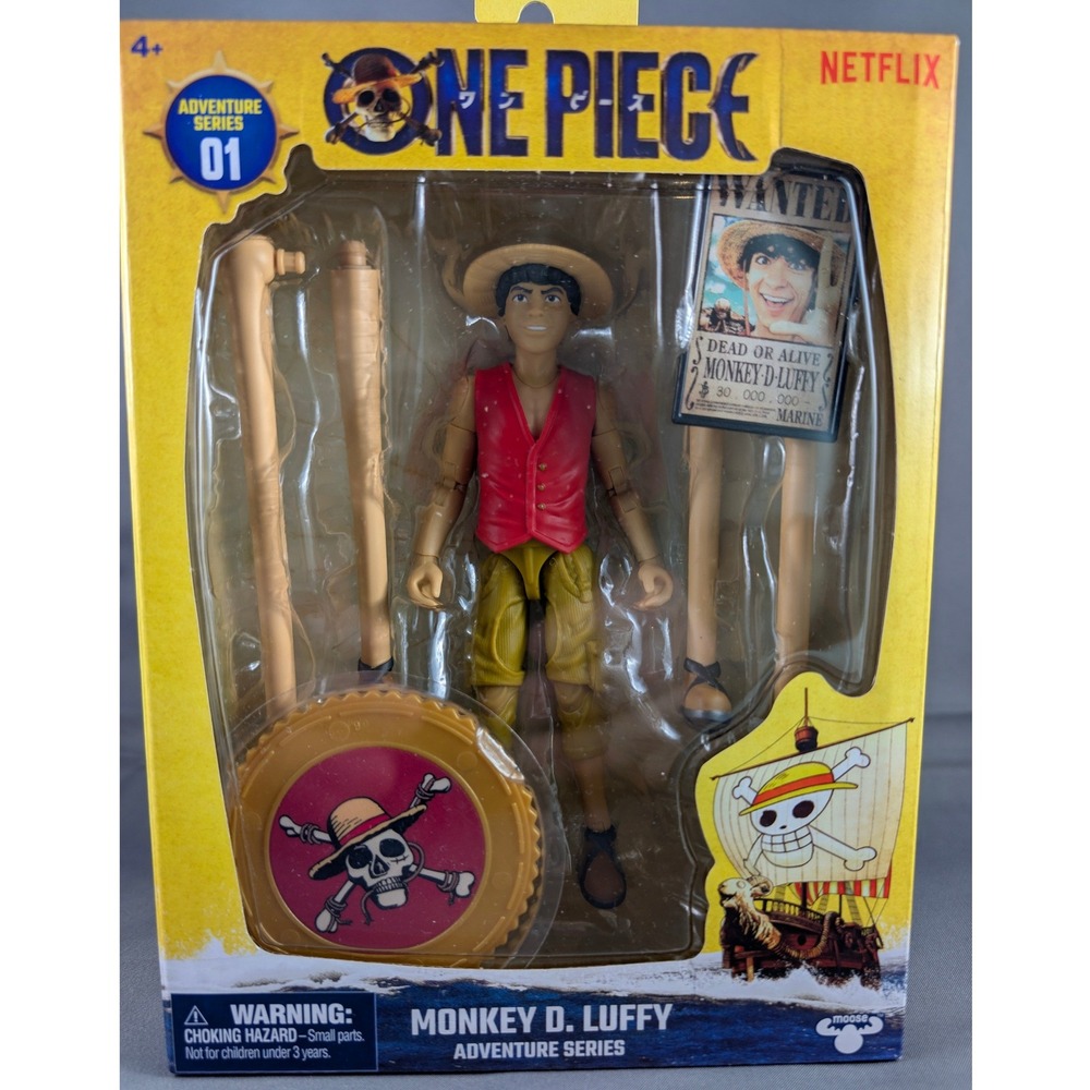 Moose One Piece Netflix Monkey D Luffy Adventure Series 01 Action Figure New